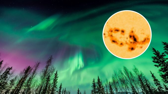 sunspot northern lights